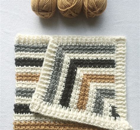 Crochet Striped Even Moss Stitch Blanket Daisy Farm Crafts