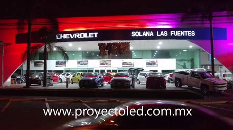 Proyecto Iluminacion Chevrolet Solana Las Fuentes YouTube