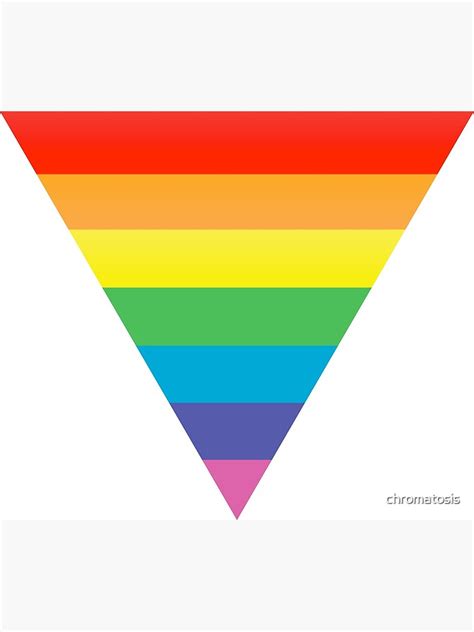 Rainbow Triangle Art Print For Sale By Chromatosis Redbubble