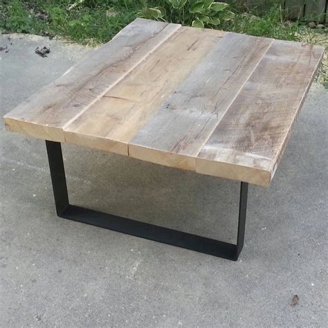 Check spelling or type a new query. Reclaimed Wood Coffee Table with Steel Legs by TablesForaSteel