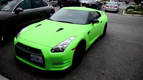 Matte Lime Green Nissan Gtr Youtube