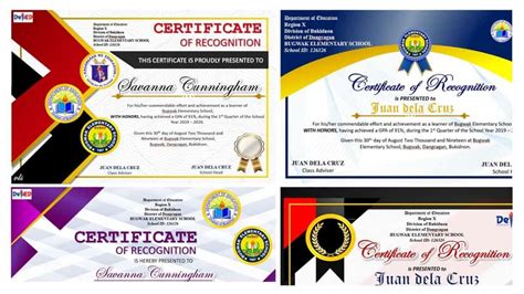 Award Certificates Editable And Ready For Printing