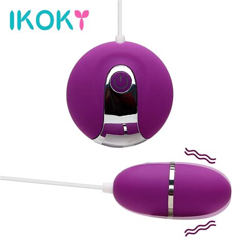 IKOKY Speed Vibrating Egg Labia Clitoris Stimulator Bullet Vibrator Adult Sex Toys For Women