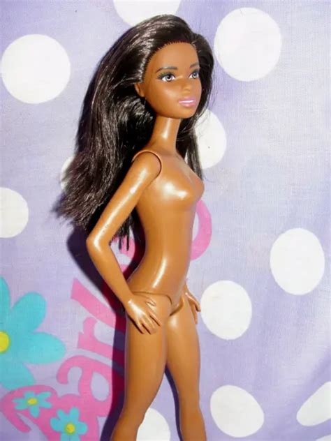 BARBIE FASHIONISTAS AA Doll NUDE African American Doll Mattel 7 75