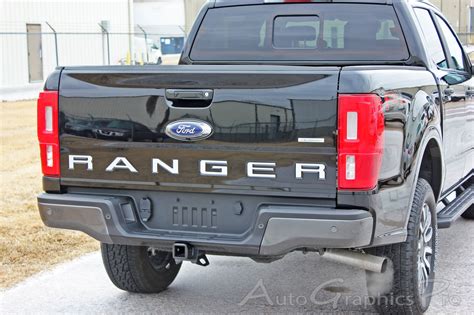 2019 2020 2021 2022 Ford Ranger Tailgate Decal Letters Text Stripes