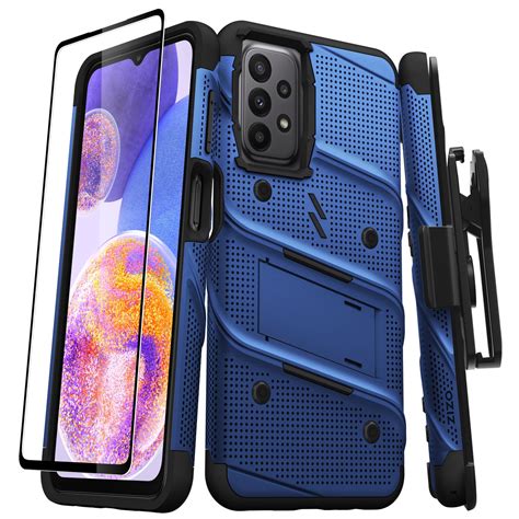 Zizo Bolt Galaxy A23 5g Rugged Holster Belt Clip Case And Tempered Glass