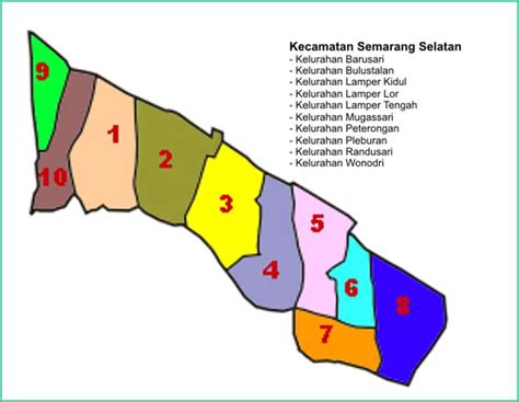 Peta Kecamatan Semarang Selatan Lokanesia