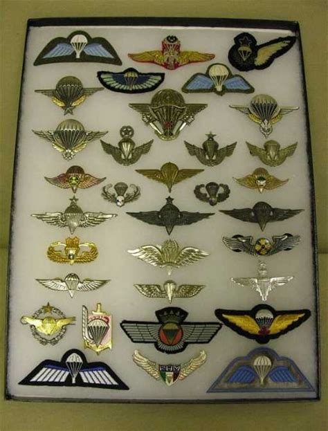 40 Various Countries Airborne Wings Badges