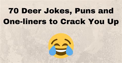 70 Deer Jokes Puns And One Liners To Crack You Up 😀