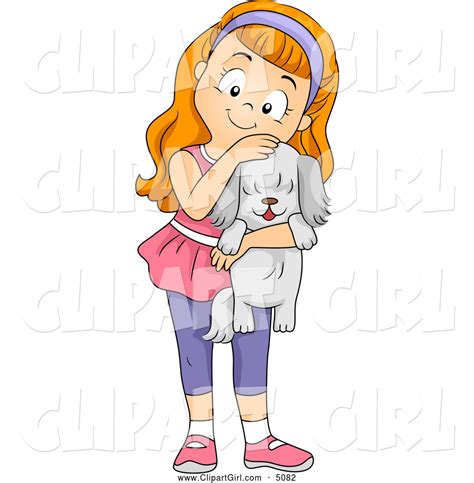 Girl Hugging Dog Clipart Free Download On Clipartmag