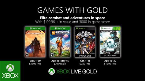 Xbox Live Gold Les Jeux Gratuits Davril Sont Connus Actugeekgaming