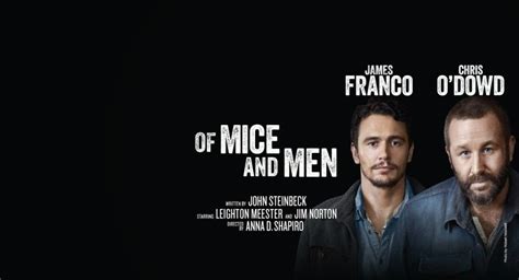 James Franco And Chris Odowd Of Mice And Men By John Steinbeck
