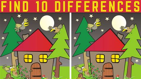 Spot The Difference Find 10 Differences Between The Two Pictures In 33