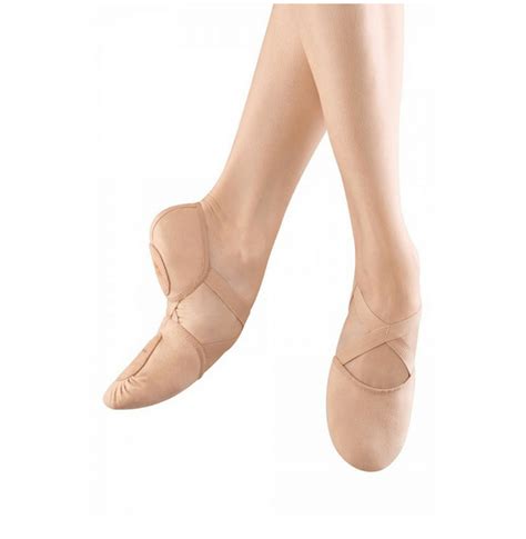 bloch 251l elastosplit x ladies canvas pink split sole ballet shoes instep dancewear