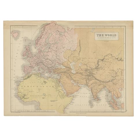 Maps Of The Ancient World And The Posterity Of Noah 1820 For Sale At