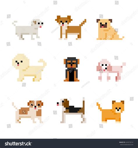 7858 Pixel Dog Images Stock Photos And Vectors Shutterstock