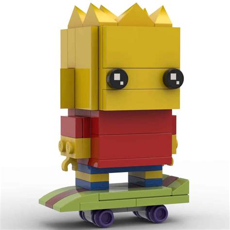 Bart Simpson Belle Ve Bricks Lego Mocs Custom Mocs Bart Simpson