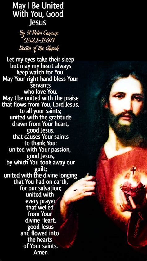 May I Be United With You Good Jesusby St Peter Canisius 1521 1597