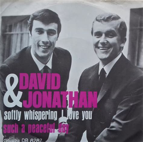 David And Jonathan Softly Whispering I Love You 1967 Vinyl Discogs