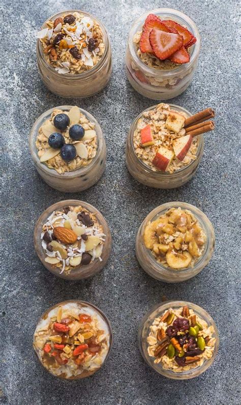 Today i'm going to show you how to make oatmeal with 6 different variations. Easy Blueberry Overnight Oats Recipe | Delicious Meal Prep ...