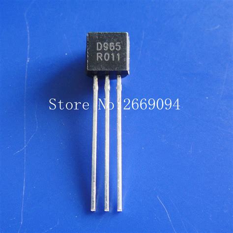 Authorized distributor of 10 million electronic components from 1200 suppliers! Aliexpress.com : Buy 1000PCS 2SD965 TO 92 D965 TO92 new triode transistor from Reliable ...