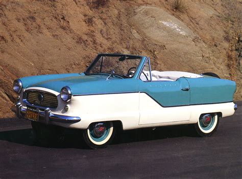 1956 Nash Metropolitan Convertible Aqua White Fvl Cars Wallpaper