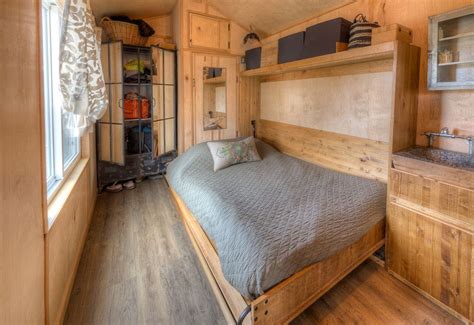 Cool Rustic Tiny House Combines Chalkboard Wall And Murphy Bed Tiny