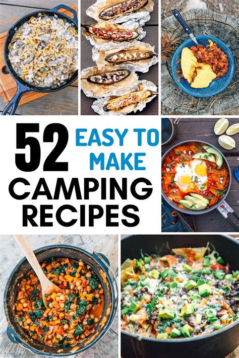 52 incredibly delicious camping food ideas easy camping meals camping menu camping dishes