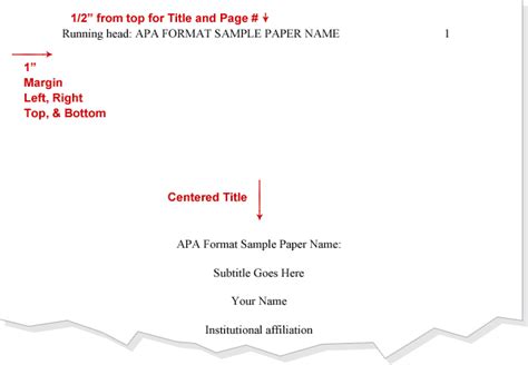 apa format | APA Format - APA Format example of a first page. | Essay outline template, Essay ...