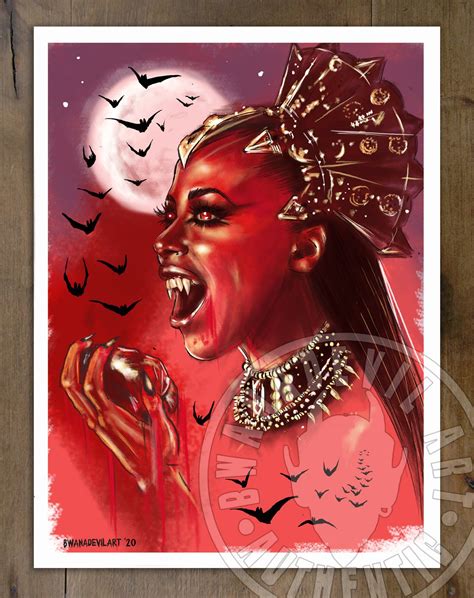 Queen Of The Damned Akasha Aaliyah Art Print Bwanadevilart