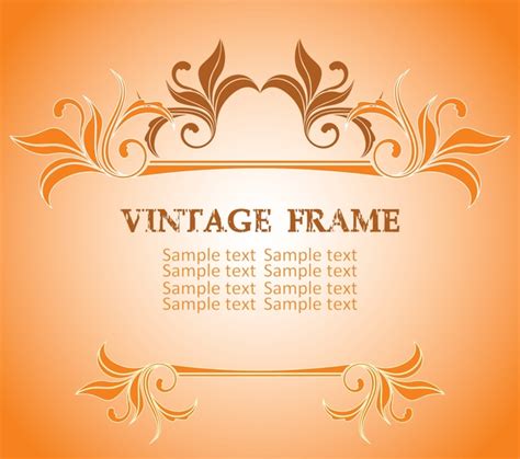 Vintage Frame Vector Vectors Graphic Art Designs In Editable Ai Eps