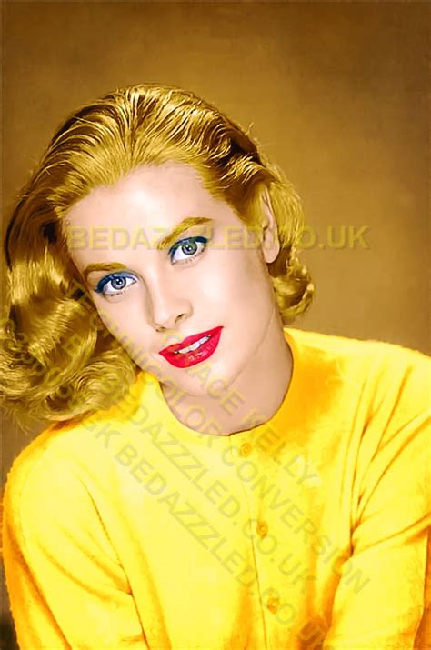 Grace Kelly Technicolor Conversion By Bedazzzled From Bw Print