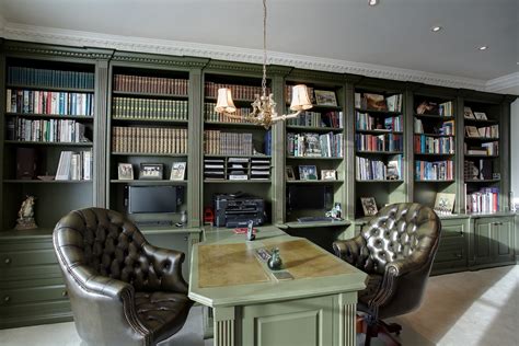 Bespoke Library Bespoke Study Hand Painted Library Bespoke Fitted