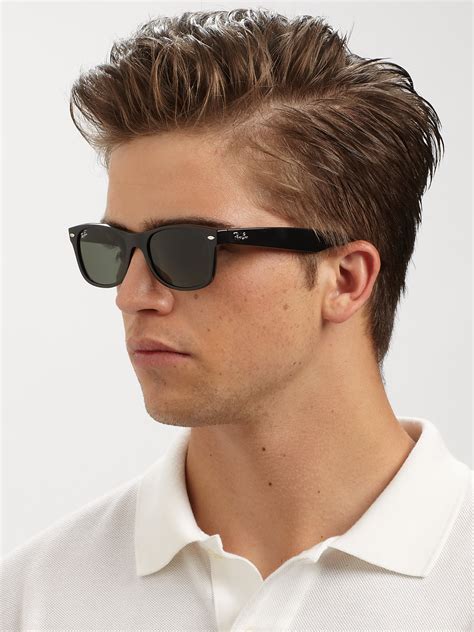 Lyst Ray Ban New Wayfarer Sunglasses In Black For Men