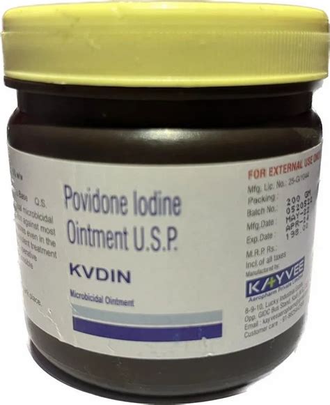 10 250gm Kvdin Povidine Iodine Ointment For Hospital At Rs 75piece In Agra