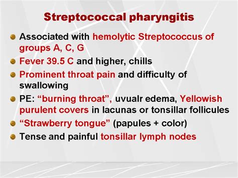 Differential Diagnosis Of Pharyngitis Main Inflammatory Throat Diseases
