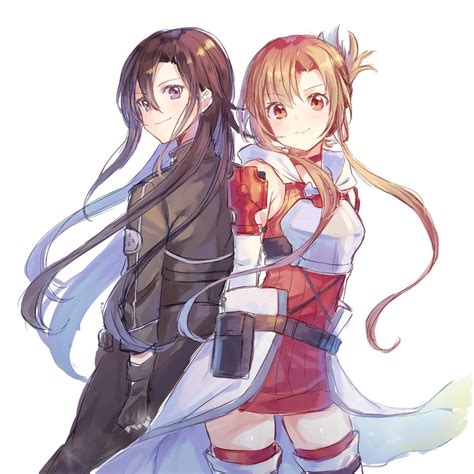 I hope they married irl and stay together with happy ending. ほづみ りの on Twitter in 2020 | Sword art online wallpaper ...