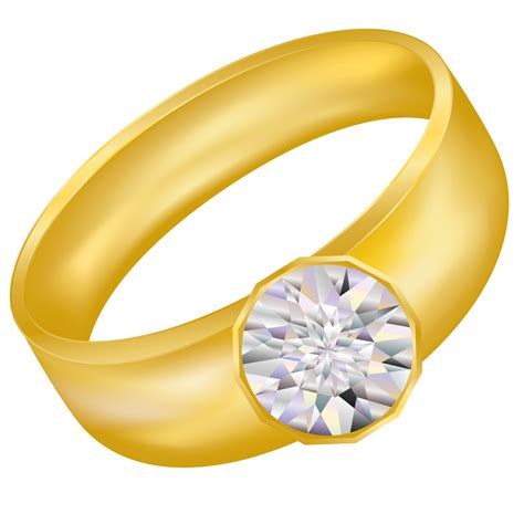 Wedding Ring Engagement Ring Clipart Clipartfest 3