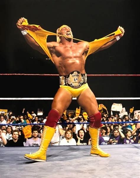Pro Wrestler Hulk Hogan Glossy 8x10 Photo Wrestling Wwf Print Wwe