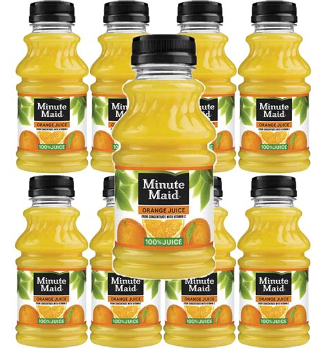 Minute Maid Orange Juice 10oz Bottles Pack Of 10 Za