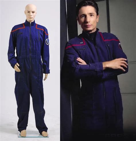 Star Trek Enterprise Duty Jumpsuit Cosplay Costume Redyellowblue