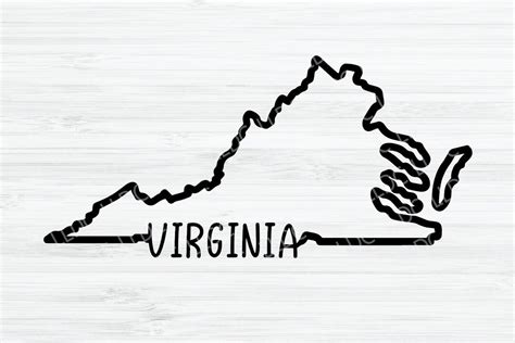 Virginia Outline Svg Virginia Svg Virginia Vector File Virginia