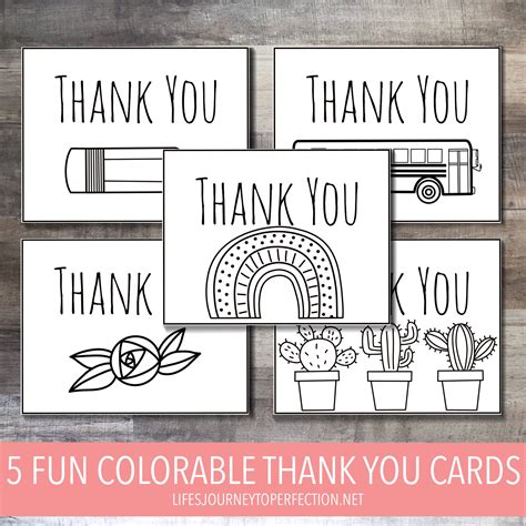 Lifes Journey To Perfection Say Thank You With These Fun Colorable