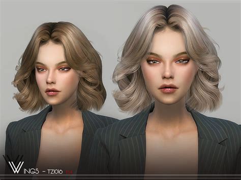 The Sims Resource Wings Tz1016 Hair Sims 4 Hairs