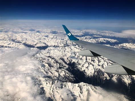 Swiss Alps From Above~ Above The Clouds Swiss Alps Airplane View