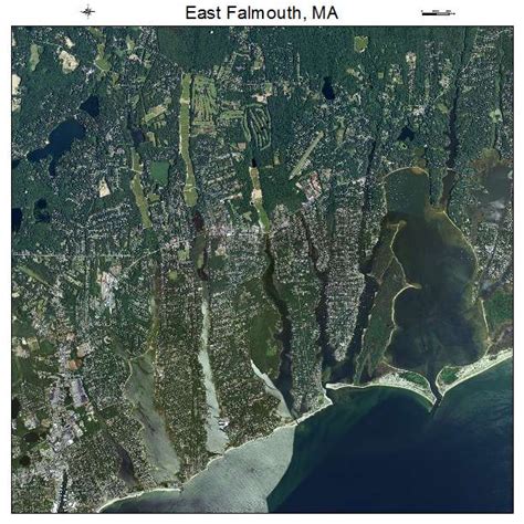 Aerial Photography Map Of East Falmouth Ma Massachusetts