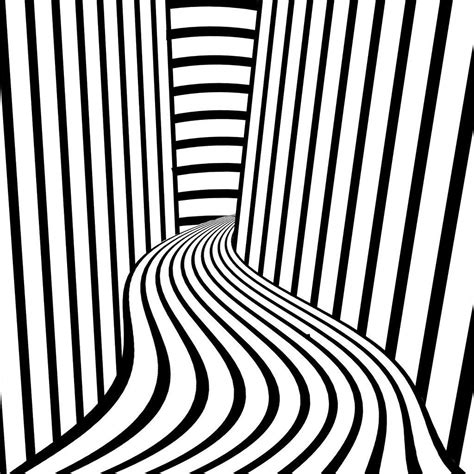 Marimekko ruutukaava wallpaper, black / white, 14111. Zeichnung Optische Täuschung ; Zeichnung Optische Täuschung in 2020 | Illusion kunst ...