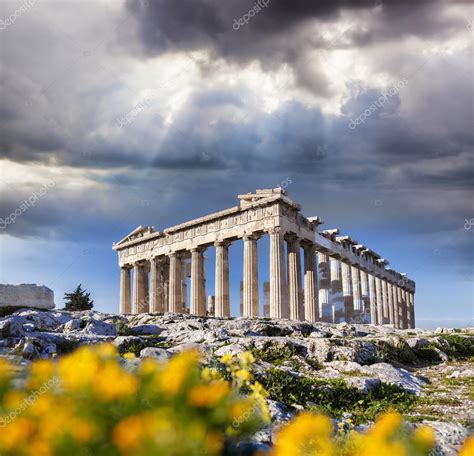 Parthenon Temple On The Acropolis In Athens Greece Stock Photo By