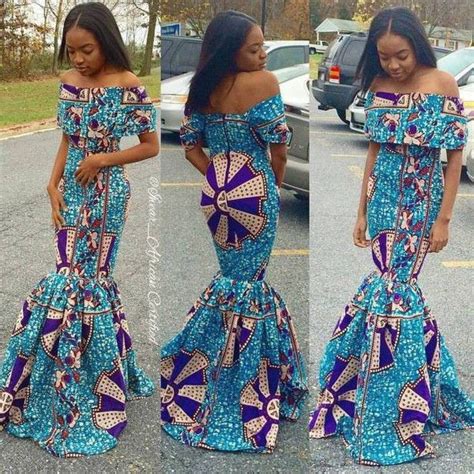 off shoulder african dresses african wax prints evening gown roora outfits african wax