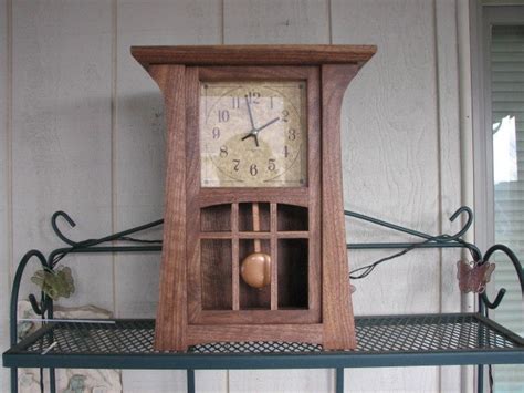 Craftsman Mission Style Pendulum Mantle Clock